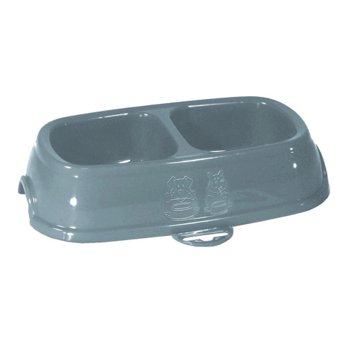 ZOLUX Miska antypoślizgowa podwójna dla psa, kota BREAK 13 0,2lx2 niebieska