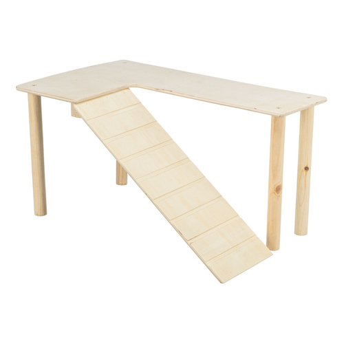 Trixie Platforma z rampą, dla myszy/chomików, drewno, 47 × 25 × 30 cm