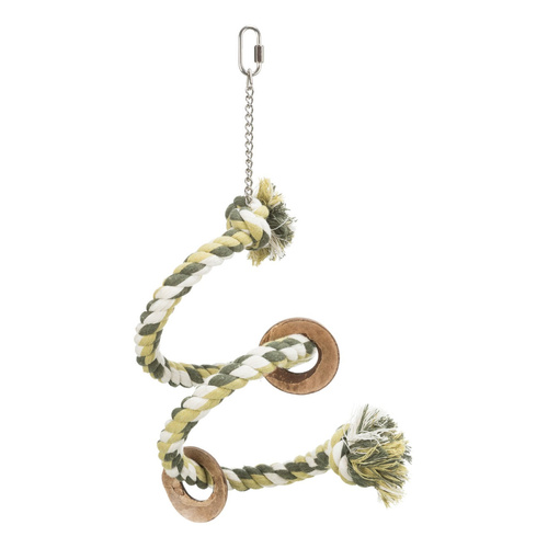 Trixie ŻERDKA Spiralna Sznurka zabawka Ptaków 50cm
