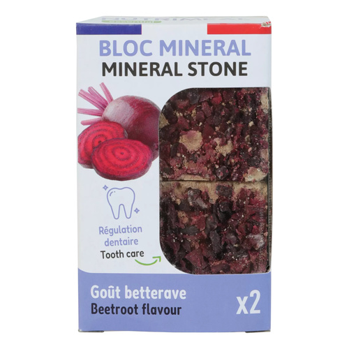 ZOLUX Kostka mineralna dla małych ssaków NUTRIMEAL 3 z burakiem 2 x 200g