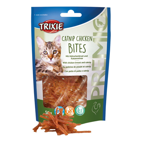 Trixie Przysmak PREMIO Paski z KURCZAKA z Kocimiętką dla Kota 50g