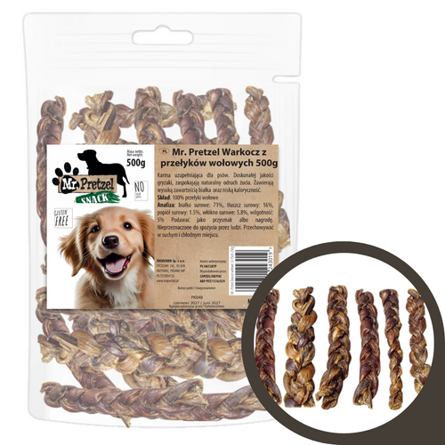 Mr. Pretzel Warkocz z przełyków wołowych 500g
