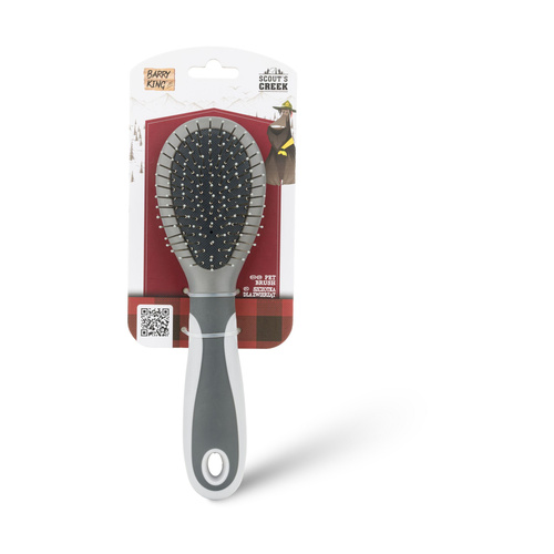 Barry King Szczotka dla zwierząt, szary, 6,5 x 22,5 cm
