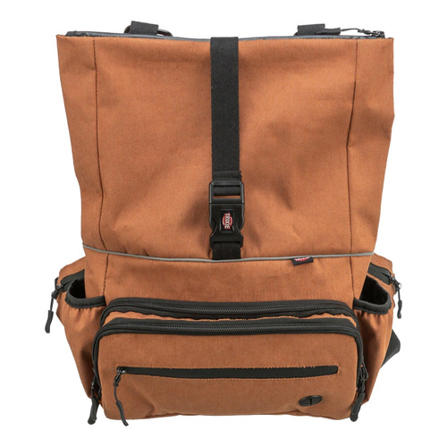 Trixie Plecak Rolltop, z zapięciem w pasie, rdzawy, pas: 55-130 cm