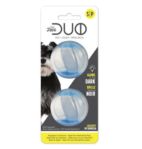 ZS Duo Ball, 5cm, z dźwiękiem/piszczące, świecące w ciemności, 2szt/op.