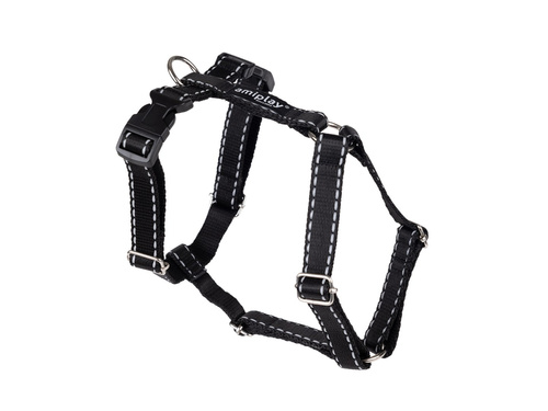 amiplay Szelki regulowane Guard Reflective XL 45-85 65-95x2,5cm Czarny