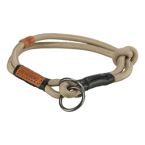 Trixie BE NORDIC, obroża zaciskowa, dla psa, piaskowa/czarna, linka, L-XL: 55 cm/o 13 mm