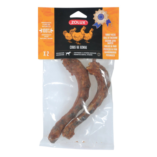 ZOLUX Przysmak naturalny dla psa Szyja z indyka 2 szt., 100 g