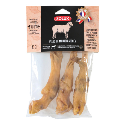 ZOLUX Przysmak naturalny dla psa Nóżka barania 3 szt., 150 g