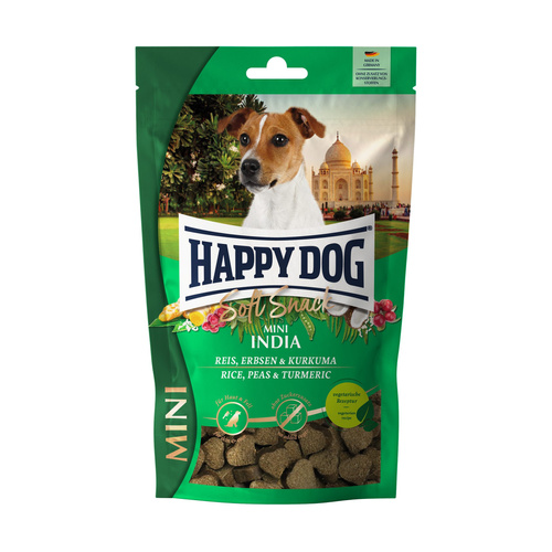 Happy Dog Soft Snack Mini India, przysmak dla psów, wegetariański, 100g
