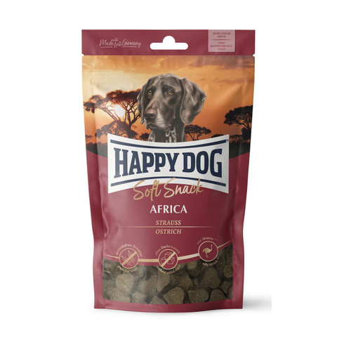Happy Dog Soft Snack Afryka STRUŚ przysmak dla psów 100g
