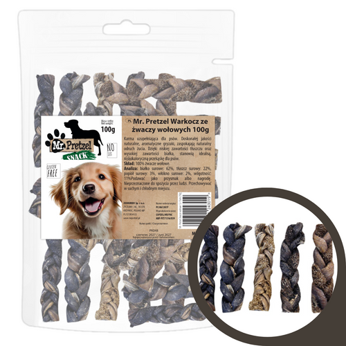 Mr. Pretzel Warkocz ze żwaczy wołowych 100g