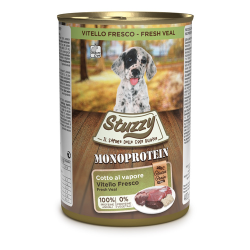 Stuzzy Monoprotein karma mokra dla szczeniąt świeża cielęcina pasztet 400 g