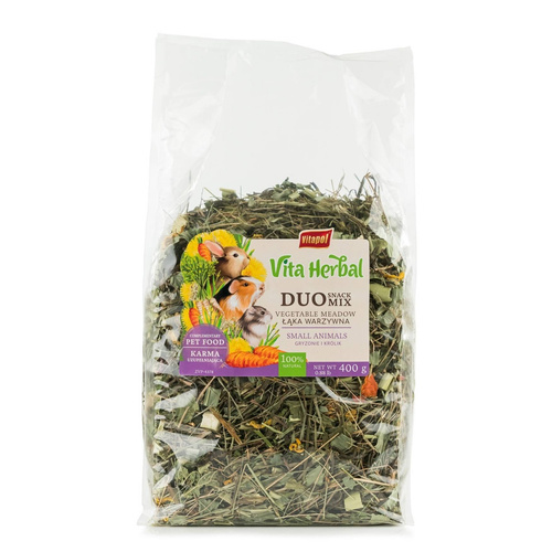 Vita Herbal Duo Snack Łąka warzywna gryzoni 400g