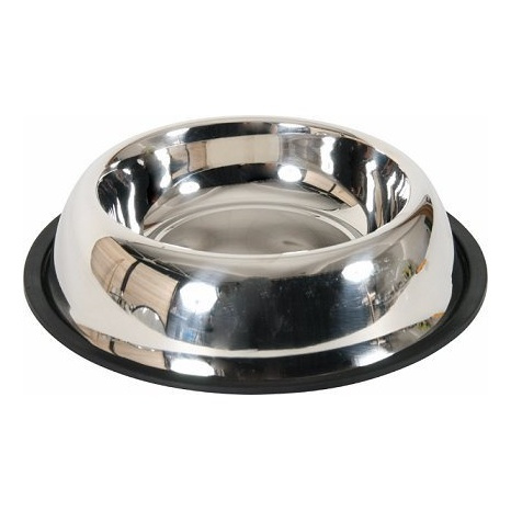 ZOLUX Miska dla psa na gumie ze stali nierdzewnej INOX 32,5cm 2,7l