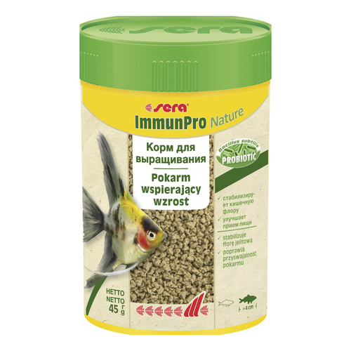 Sera ImmunPro Nature 100 ml - pokarm wolnotonący dla ryb powyżej 4cm