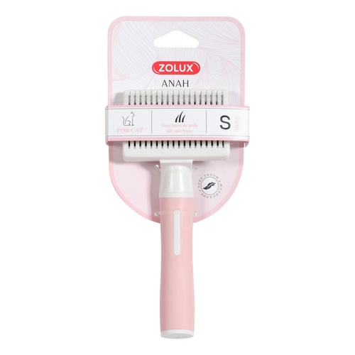 ZOLUX Szczotka dla kota z wysuwanymi igłami ANAH mała