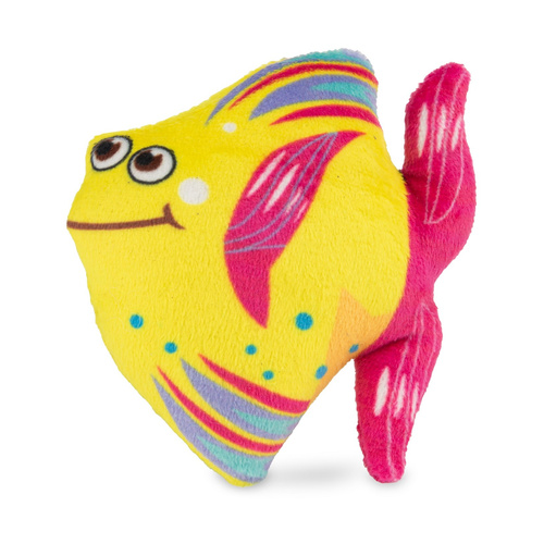 Barry King Zabawka, dla kota, żółta ryba, pluszowa, 8,5 cm