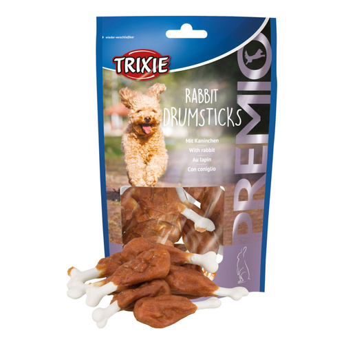 Trixie PREMIO Kostki wapienne z KRÓLIKIEM Maczugi 100g