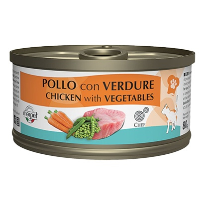 Marpet Chef Kurczak z Warzywami- Uzupełniająca Mokra Karma Dla Kota 80g