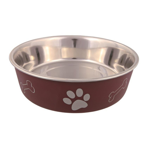 Trixie MISKA METALOWA Z PLASTIKOWĄ POWŁOKĄ, 1.4 l/o 21 cm