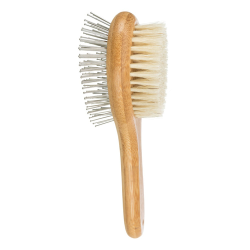 Trixie SZCZOTKA Bambusowa naturalne i metalowe włosie 5x19cm