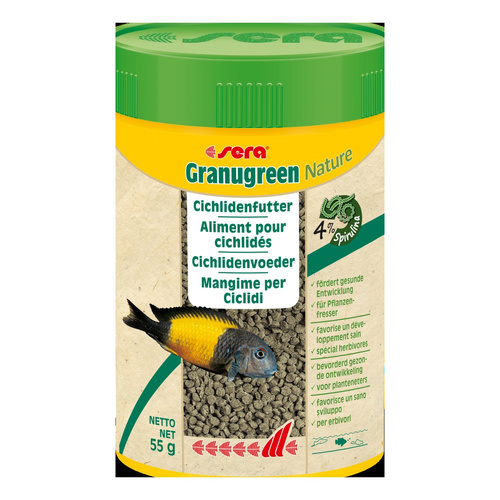 Sera Granugreen Nature - 100 ml granulat - pokarm dla pielęgnic