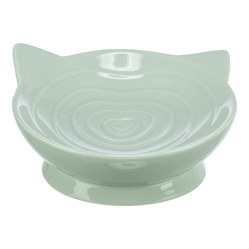 Trixie Miska ceramiczna Viviana podwyższona dla kota szałwia 14cm/ 150ml