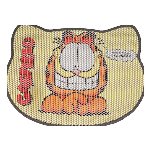 Garfield, dwuwarstwowa mata pod kuwetę, żółta, 58,5x44cm