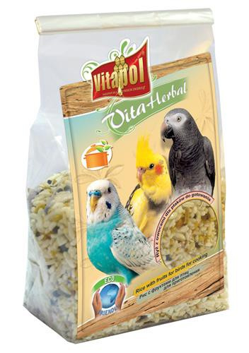 Vitapol VITA HERBAL - RYŻ Z OWOCAMI DO GOTOWANIA DLA PTAKÓW 130g