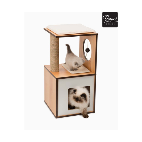 CatIt Drapak  Vesper V-Box, orzech włoski, S ,37 x 37 x 72.5 cm