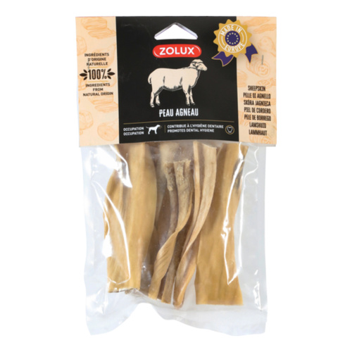 ZOLUX Przysmak naturalny dla psa Skóra jagnięca 15 cm 100 g