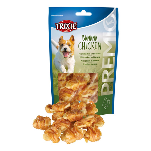 Trixie Premio Banan z KURCZAKIEM przysmak dla Psa 100g
