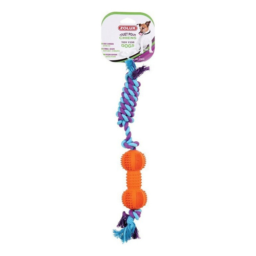 ZOLUX Zabawka dla psa kauczukowa Kość ze sznurem 12 cm