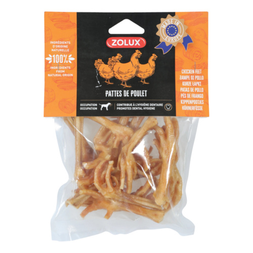 ZOLUX Przysmak naturalny dla psa Kurze łapki 150 g