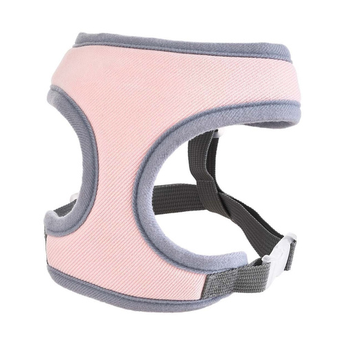 Barry King Szelki dla psa 34-45cm, szary/różowy