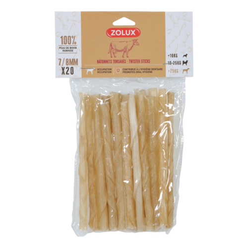 ZOLUX Przysmak dla psa Skręcany kabanosik 7/8mm x 20