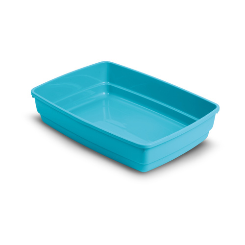 Barry King Kuweta otwarta HANDY dla kota, błękitna, 42x33x11cm