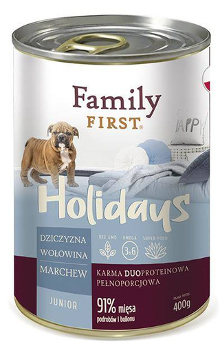 Family First Dziczyzna wołowina marche junior 400g