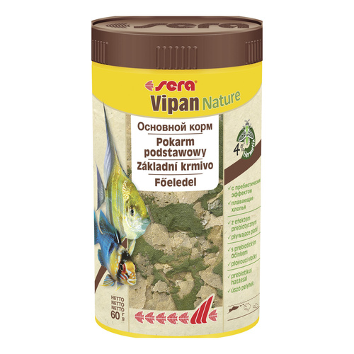 Sera Vipan Nature 250 ml płatki - pokarm premium