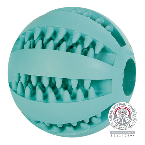 Trixie PIŁKA miętowa CZYSZCZĄCA ZĘBY pies 7cm