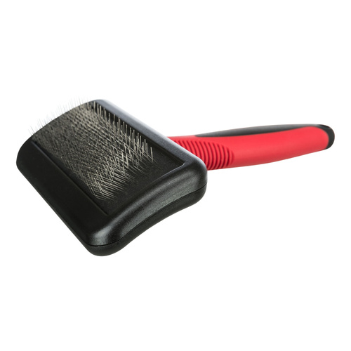 Trixie SZCZOTKA MIĘKKA dla psa kota metalowe włosie 12x16cm