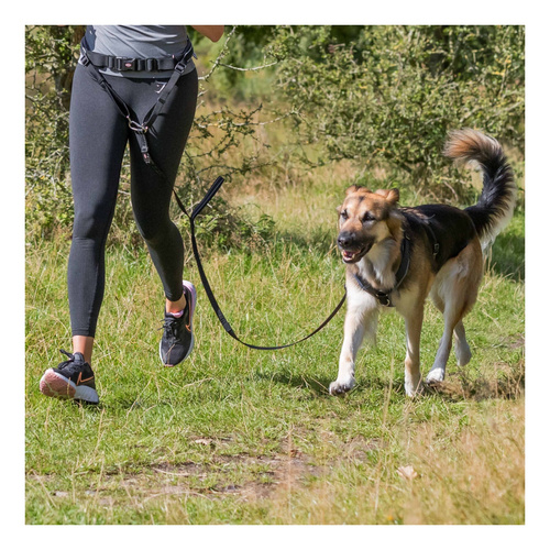 Trixie PAS BIODROWY ze SMYCZĄ do biegania z Psem 70-120cm