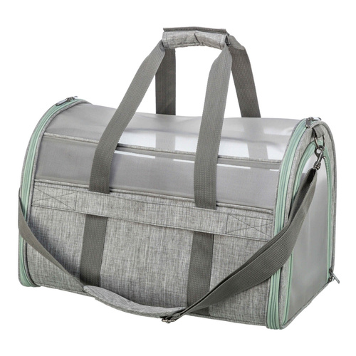 Trixie Dillon, transporter, dla psa, szaro/miętowa, 33 × 32 × 54 cm