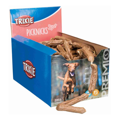 Trixie Kiełbaski z BOCZKIEM przysmak dla Psa 8cm x 200szt