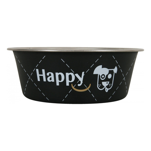 ZOLUX Miska dla psa ze stali nierdzewnej Inox HAPPY 2,65 l kol. czarny