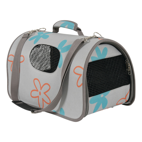 Zolux Torba transportowa dla psa i kota FLOWER średnia szara