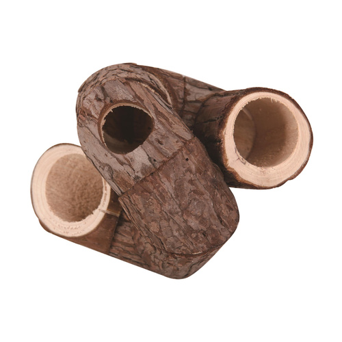 Panama Pet Zakręcony tunel dla gryzoni, drewniany,11x11x11cm