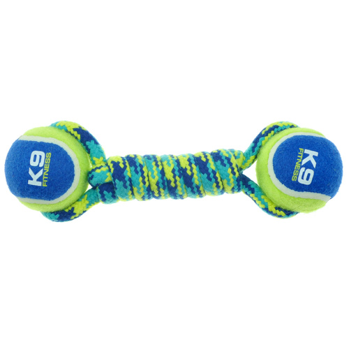 Hantel sznurowy z dwoma piłkami Zeus K9 Fitness, 23 cm