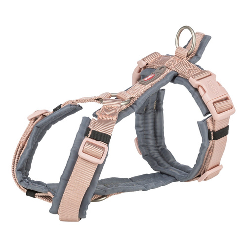 Trixie Premium trekking, szelki, dla psa, róż/grafit, S: 36-44 cm/15 mm